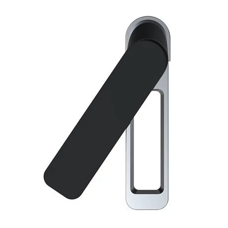 JTP Axel Chrome Single Lever Basin Mixer with Matt Black Handle 2 JTP Axel Chrome Single Lever Basin Mixer with Matt Black Handle - Image 2