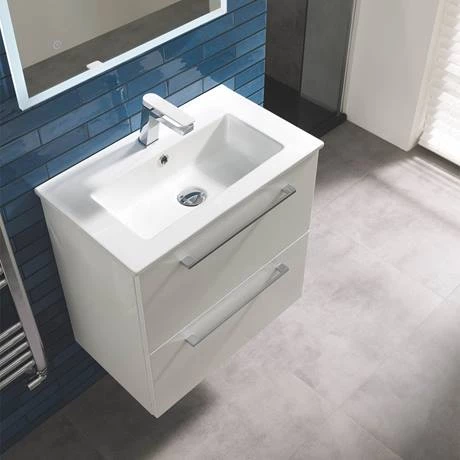 JTP Axel Chrome Single Lever Basin Mixer with Matt White Handle 4 JTP Axel Chrome Single Lever Basin Mixer with Matt White Handle - Image 4