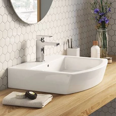 Roca Escuadra Smooth Body Mono Basin Mixer - A5A3220C0N 2 Roca Escuadra Smooth Body Mono Basin Mixer - A5A3220C0N - Image 2