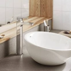 Roca Escuadra Tall Smooth Body Basin Mixer - A5A3720C0N 5 Roca Escuadra Tall Smooth Body Basin Mixer - A5A3720C0N -Basin Taps Shop A5A3720C0N D2 460