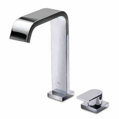 Roca Flat 2-Hole Basin Mixer with Pop-up Waste - A5A3832C0N 1 Roca Flat 2-Hole Basin Mixer with Pop-up Waste - A5A3832C0N