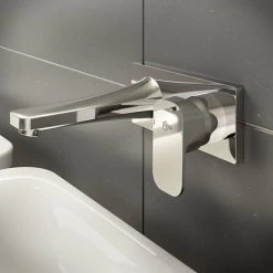 Ideal Standard Tonic II 180mm Spout Wall Mounted Basin Mixer -Basin Taps Shop A6334AA A5948NU D3 460