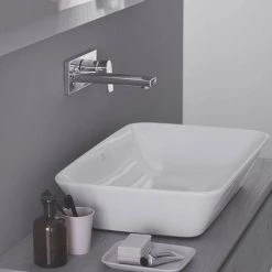 Ideal Standard Edge Single Lever Wall Mounted Basin Mixer 10 Ideal Standard Edge Single Lever Wall Mounted Basin Mixer -Basin Taps Shop A7116AA D3 460