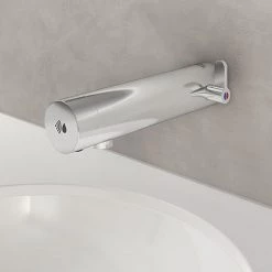 Armitage Shanks Sensorflow E Touchless Panel Mounted Basin Mixer with Temperature Control (Battery) - A7554AA