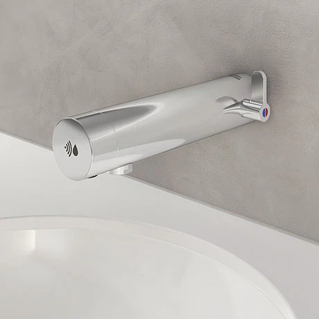 Armitage Shanks Sensorflow E Touchless Panel Mounted Basin Mixer with Temperature Control (Battery) - A7554AA 1 Armitage Shanks Sensorflow E Touchless Panel Mounted Basin Mixer with Temperature Control (Battery) - A7554AA