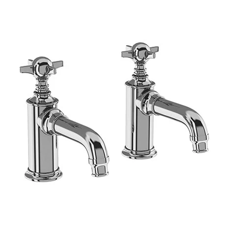 Arcade Basin Pillar Taps with Tap Handles - Chrome 1 Arcade Basin Pillar Taps with Tap Handles - Chrome