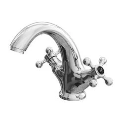 Albert Mono Basin Mixer Tap with Black Indices