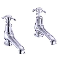 Burlington Anglesey - Chrome 5" Basin Taps - AN2