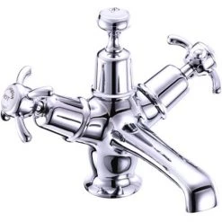 Burlington Anglesey Basin Mixer Tap with Ceramic Indice & Click Clack Waste - AN6