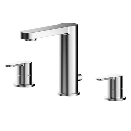 Nuie Arvan 3TH Basin Mixer with Pop-up Waste - ARV337 1 Nuie Arvan 3TH Basin Mixer with Pop-up Waste - ARV337