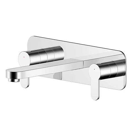 Nuie Arvan 3TH Wall Mounted Basin Mixer - ARV350 1 Nuie Arvan 3TH Wall Mounted Basin Mixer - ARV350
