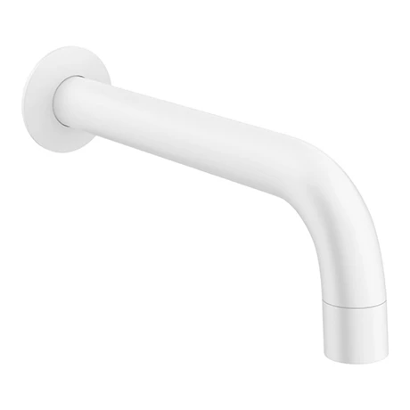 Arezzo Matt White Wall Mounted Bath Spout 1 Arezzo Matt White Wall Mounted Bath Spout