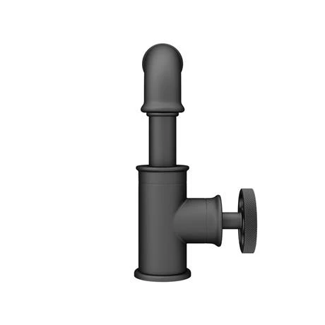 Arezzo Matt Black Industrial Style Side Tap Head Basin Mixer 5 Arezzo Matt Black Industrial Style Side Tap Head Basin Mixer - Image 5
