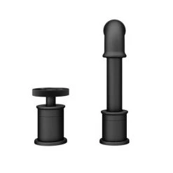 Arezzo Matt Black 2TH Industrial Style Deck Mounted Basin Mixer 8 Arezzo Matt Black 2TH Industrial Style Deck Mounted Basin Mixer -Basin Taps Shop AZISBK02 d3 460