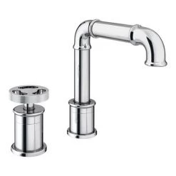 Arezzo Chrome 2TH Industrial Style Deck Mounted Basin Mixer 7 Arezzo Chrome 2TH Industrial Style Deck Mounted Basin Mixer -Basin Taps Shop AZISCH02 detail2 460
