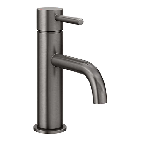Arezzo Round Gunmetal Grey Basin Mono Mixer Tap 1 Arezzo Round Gunmetal Grey Basin Mono Mixer Tap