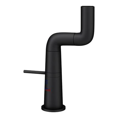 Arezzo Basin Mixer Tap with 360 Degree Rotating Spout Matt Black 2 Arezzo Basin Mixer Tap with 360 Degree Rotating Spout Matt Black - Image 2