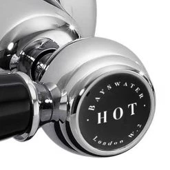 Bayswater Black Lever Domed Collar Mono Basin Mixer + Pop-Up Waste 3 Bayswater Black Lever Domed Collar Mono Basin Mixer + Pop-Up Waste -Basin Taps Shop BAYT345 D1 460