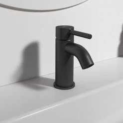 Ideal Standard Ceraline Silk Black Mini Basin Mixer 5 Ideal Standard Ceraline Silk Black Mini Basin Mixer -Basin Taps Shop BC185XG D2 460