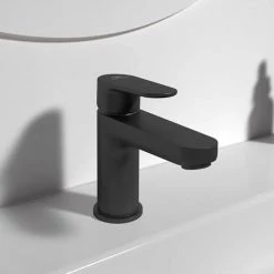 Ideal Standard Cerafine O Silk Black Mini Basin Mixer -Basin Taps Shop BC722XG D2 460