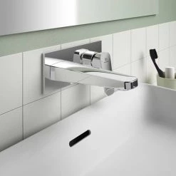 Ideal Standard Ceraplan Single Lever Wall Mounted Basin Mixer -Basin Taps Shop BD244AA D2 460