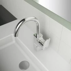 Ideal Standard Ceraplan Single Lever High Spout Basin Mixer - BD245AA -Basin Taps Shop BD245AA.ai1 460