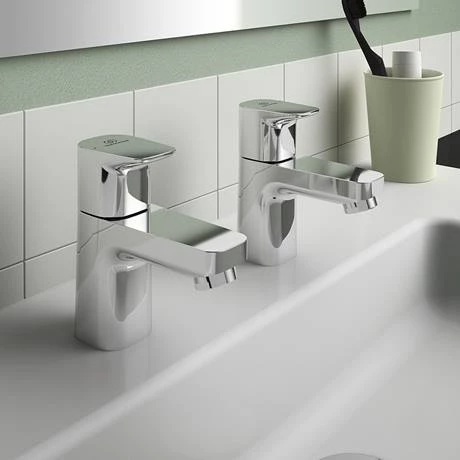 Ideal Standard Ceraplan Basin Pillar Taps - BD247AA 4 Ideal Standard Ceraplan Basin Pillar Taps - BD247AA - Image 4
