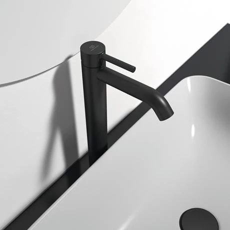 Ideal Standard Ceraline Silk Black Single Lever Tall Basin Mixer 4 Ideal Standard Ceraline Silk Black Single Lever Tall Basin Mixer - Image 4