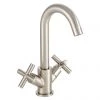 BagnoDesign Ibiza Brushed Nickel Mono Basin Mixer with Pop-up Waste
