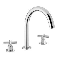 BagnoDesign Ibiza Chrome 3 Hole Deck Mounted Basin Mixer