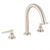 BagnoDesign M-Line Brushed Nickel 3 Hole Deck Mounted Basin Mixer