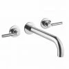 BagnoDesign M-Line Chrome Wall Mounted 3-Hole Basin Mixer