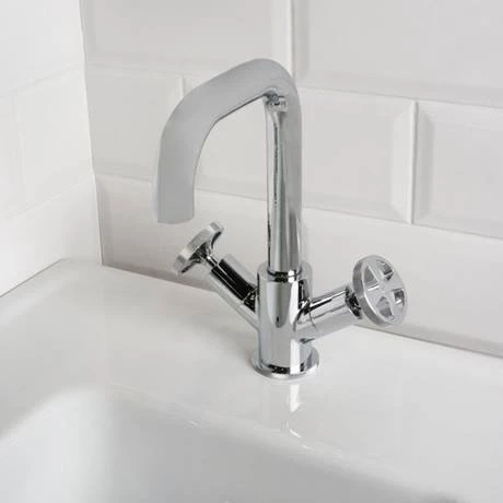 BagnoDesign Revolution Chrome Mono Basin Mixer with Pop-up Waste 2 BagnoDesign Revolution Chrome Mono Basin Mixer with Pop-up Waste - Image 2