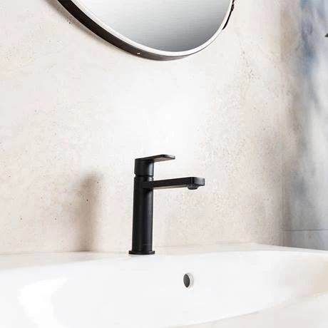 BagnoDesign Teatro Matt Black Mono Basin Mixer 4 BagnoDesign Teatro Matt Black Mono Basin Mixer - Image 4
