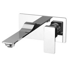 BagnoDesign Zephyr Chrome Wall Mounted Basin Mixer