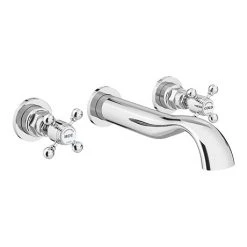 Chatsworth 1928 Traditional Wall Mounted Crosshead Basin Mixer Tap