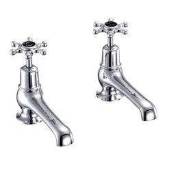 Burlington Birkenhead Black Basin Taps 5"