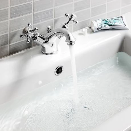 Crosswater - Belgravia Crosshead Monobloc Basin Mixer Tap with Pop-up Waste - BL110DPC 3 Crosswater - Belgravia Crosshead Monobloc Basin Mixer Tap with Pop-up Waste - BL110DPC - Image 3