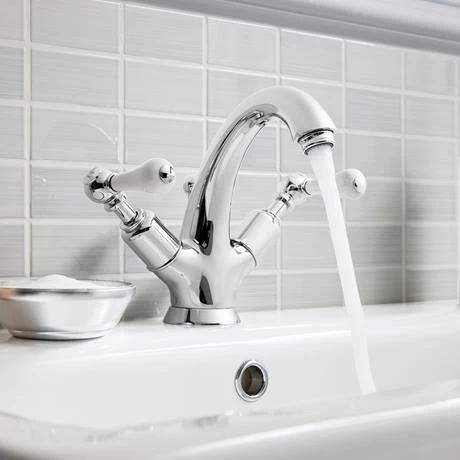Crosswater Belgravia Lever Monobloc Basin Mixer Tap with Pop-up Waste - BL110DPC_LV 2 Crosswater Belgravia Lever Monobloc Basin Mixer Tap with Pop-up Waste - BL110DPC_LV - Image 2