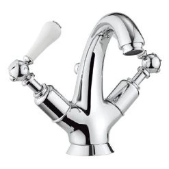 Crosswater - Belgravia Lever Highneck Monobloc Basin Mixer Tap with Pop-up Waste - BL112DPC_LV
