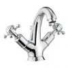 Crosswater - Belgravia Crosshead Highneck Monobloc Basin Mixer Tap with Pop-up Waste - BL112DPC