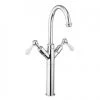 Crosswater - Belgravia Lever Tall Monobloc Basin Mixer Tap - Chrome - BL118DNC_LV