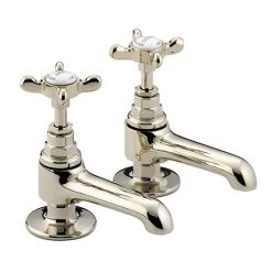 Bristan 1901 Traditional Basin Pillar Taps - Gold Plated - N-1/2-G-CD