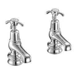 Burlington Anglesey Regent - Chrome 3" Basin Taps - ANR1