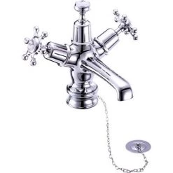 Burlington Birkenhead Regent Basin Mixer Tap with Plug and Chain - BIR5