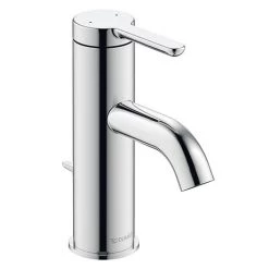 Duravit C.1 S-Size Single Lever Basin Mixer with Pop-up Waste - Chrome - C11010001010