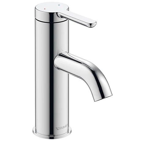 Duravit C.1 S-Size Single Lever Basin Mixer - Chrome - C11010002010 1 Duravit C.1 S-Size Single Lever Basin Mixer - Chrome - C11010002010