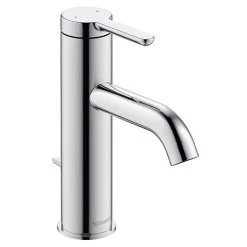 Duravit C.1 M-Size Single Lever Basin Mixer with Pop-up Waste - Chrome - C11020001010