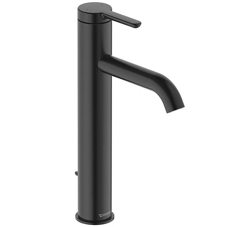 Duravit C.1 L-Size Single Lever Basin Mixer with Pop-up Waste - Matt Black - C11030001046 1 Duravit C.1 L-Size Single Lever Basin Mixer with Pop-up Waste - Matt Black - C11030001046