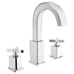 Bristan Cascade 3 Hole Basin Mixer with Clicker Waste